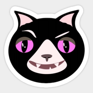 mad cat Sticker